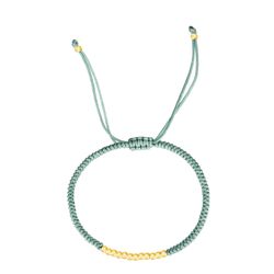 Pulsera Cordón - Acero Dorado Mujer 3mm PSL0071DOME Color Menta