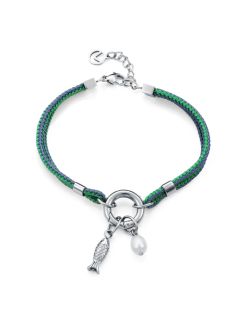 Pulsera Cordón - Acero Viceroy Mujer 14365P01016 Perla Natural & Pez Colgante