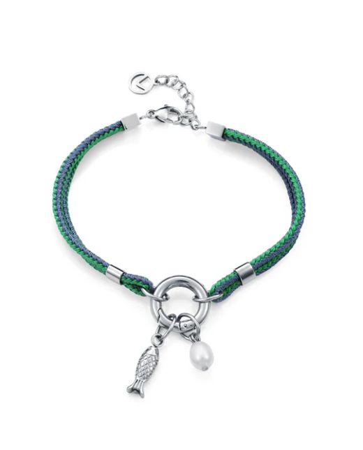 Pulsera Cordón - Acero Viceroy Mujer 14365P01016 Perla Natural & Pez Colgante