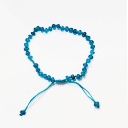 Pulsera Cordón Mujer PUM0060DOAP Piedras Minerales Apatita Azul