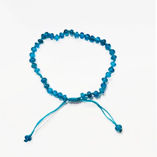 Pulsera Cordón Mujer PUM0060DOAP Piedras Minerales Apatita Azul