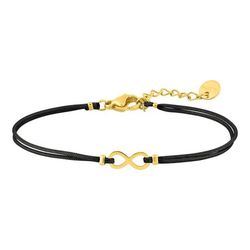 Pulsera Cordón Negro Argyor MRM (AC)403A43 Infinito En Brillo