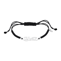 Pulsera Cordón Negro - Plata Lotus LP3402-2/2 Palabra MAMÁ
