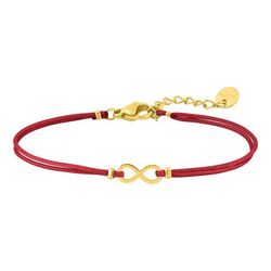 Pulsera Cordón Rojo Argyor MRM (AC)403A47 Infinito En Brillo