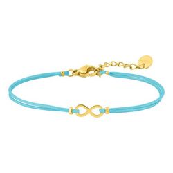 Pulsera Cordón Turquesa Argyor MRM (AC)403A46 Infinito En Brillo