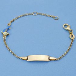 Pulsera de Oro 18kts de Comunión Esclava Delfin 16cm 07000671
