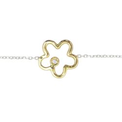 Pulsera Diamantes Oro Blanco 18kts Garras 0.008cts 1308347