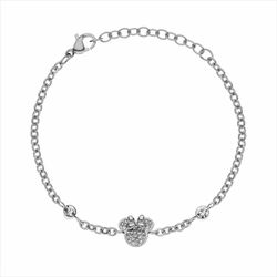 Pulsera Disney Acero ST0025B Minnie Piedras Blancas