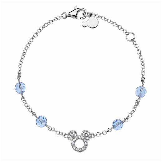Disney Silver Bracelet AG0008B Mickey Zirconia