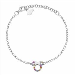 Pulsera Disney Plata AG0009B Minnie Circonitas Multicolor
