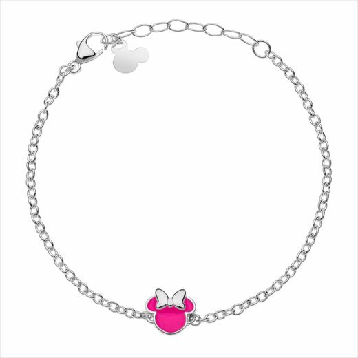 Disney Silver Bracelet AG0041B Minnie Pink