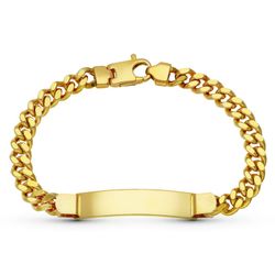 Pulsera Esclava Barbada Maciza Oro 18kts 24000372