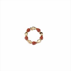 Pulsera Extensible Sovrani Bronce 5cm J11422 Chapado Con Pasta Coral