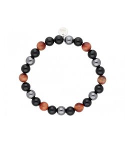 Pulsera Hombre Acero Liska BALI039BR-PT Ojo De Tigre