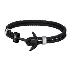 Pulsera Lotus Style Hombre LS1832-2/6 Piel Negro