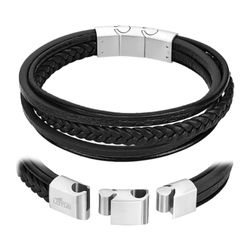 Pulsera Lotus Style Hombre LS2051-2/3 Piel Negro