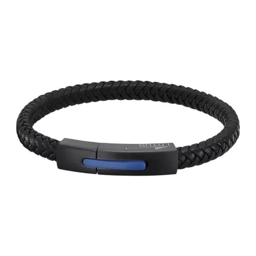 Pulsera Lotus Style Hombre LS2055-2/3 Piel Negra