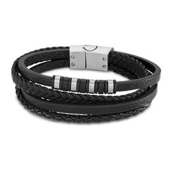 Pulsera Lotus Style Hombre LS2101-2/1 Piel Negro