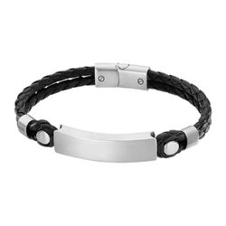 Pulsera Lotus Style Hombre LS2103-2/2 Piel Negra