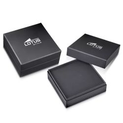 Pulsera Lotus Style Hombre LS2203-2/1 Piel Negro