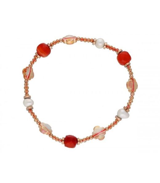 Liska Women's Bracelet SHA159 Natural Stones Pearls