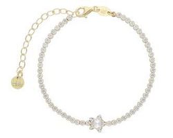 Pulsera Liska Plata Dorada LSW4358BR-D Estrella Cristales Blancos