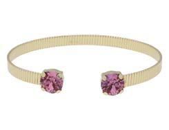 Pulsera Liska Plata Dorada LSW4382BR-DL Cristal Lila