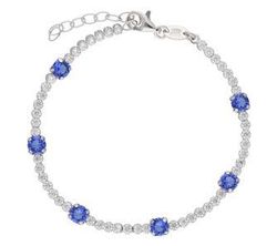 Pulsera Liska Plata LSW4400BR-AE Cristales Azules