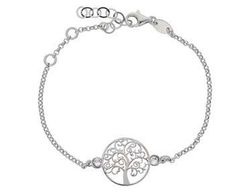 Pulsera Liska Plata LSW4158BR Árbol Vida Cristales