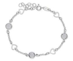 Pulsera Liska Plata LSW4217BR-B Cristales Corazones