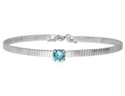Pulsera Liska Plata LSW4380BR-T Cristal Turquesa