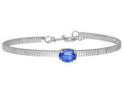 Pulsera Liska Plata LSW4381BR-S Cristal Rectangular Azul