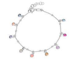 Pulsera Liska Plata LSW4394BR Cristales Multicolor