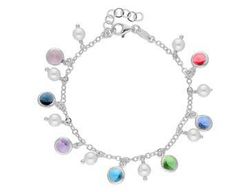 Pulsera Liska Plata LSW4395BR Cristales Multicolor Circonitas