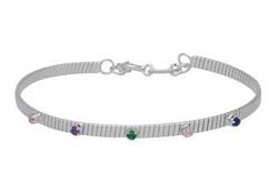 Pulsera Liska Plata LSW4410BR Cristales Multicolor