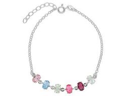 Pulsera Liska Plata LSW4436BR Cristales Multicolor