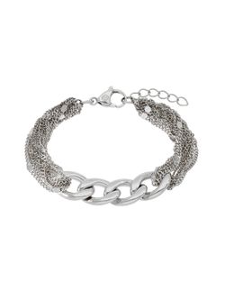 Pulsera Marea Acero C03103/AL Malla Eslabones Gruesos