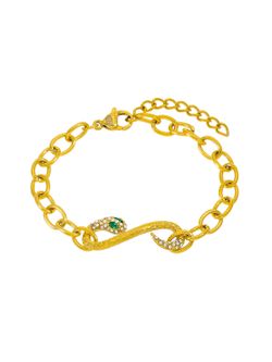 Pulsera Marea Acero Dorado C03103/AB Dije Infinito Serpiente