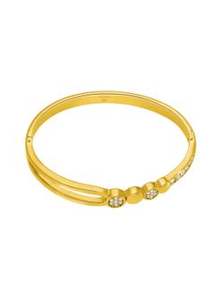 Pulsera Marea Acero Dorado C03103/AF Semi Rígida Circonitas