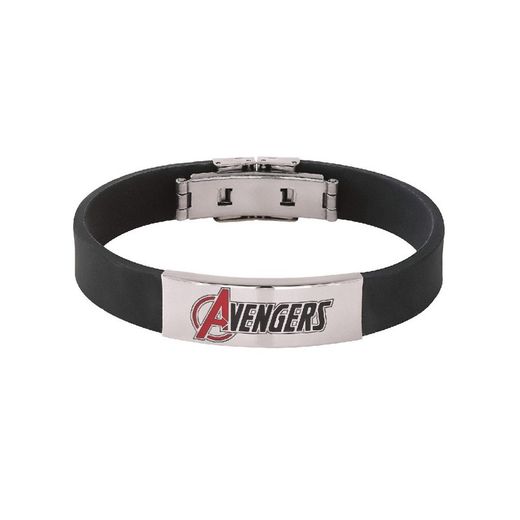 Pulsera Marvel Acero MST2004B Avengers Sport Negro