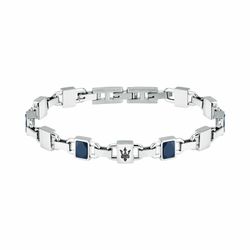 Maserati Men's Bicolor Steel Blue Bracelet 19+3cm JM424ATZ42 Links