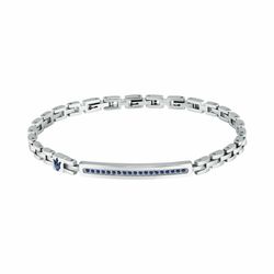 Pulsera Maserati Acero Hombre 18+3,5cm JM424AVD61 Circonitas Azules