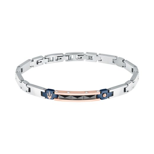 Bracelet Homme Maserati 18,5+3cm JM224ATZ38 Acier Rose et Doré