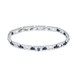 Pulsera Maserati Hombre JM124AVD39 Acero Bicolor Azul