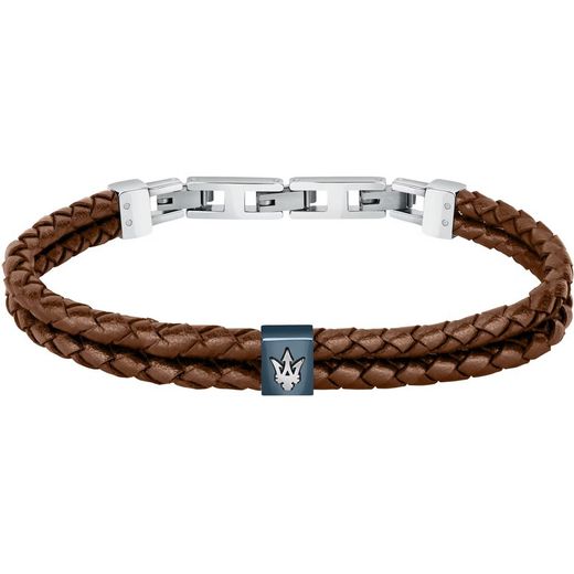 Polsera Maserati Home Pell Marró JM422AVE14