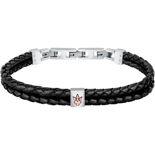 Polsera Maserati Home Pell Negra JM422AVE13