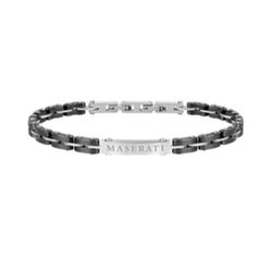 Pulsera Maserati JM219AQH10 GD BR.SS+BLACK CERAMIC Bicolor