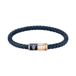 Pulsera Maserati JM222AVE09 J BR.BLUE RECYCLE LEATHER 217MM Azul