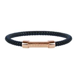 Pulsera Maserati JM416AIK14 J BR. LEATHER BLUE+RG 195mm