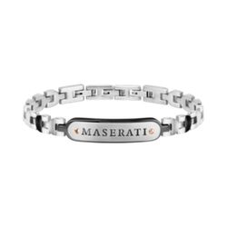 Pulsera Maserati JM419ARZ02 BR. BRUSHED SS+RG+BLACK Acero